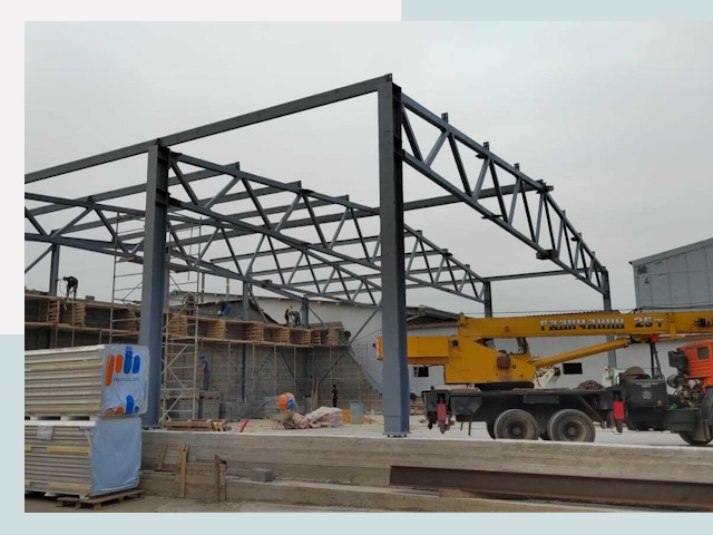 Строительство цехов в Сестрорецке