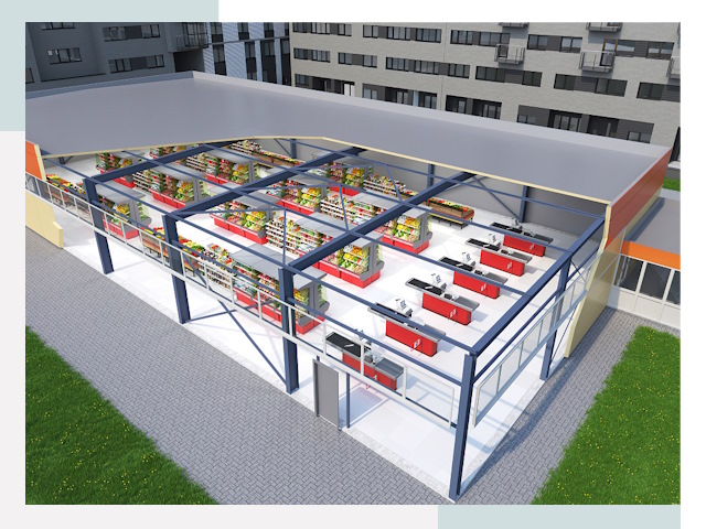 Строительство магазинов в Сестрорецк от 615 руб. за м²