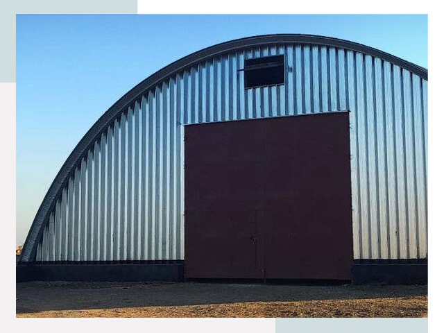 Бескаркасные ангары в Сестрорецке