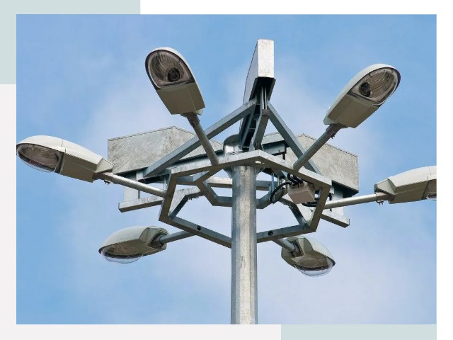 Монтаж осветительных мачт в Сестрорецке