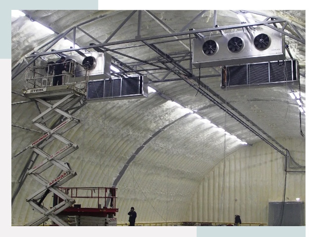 Оснащение ангаров в Сестрорецке