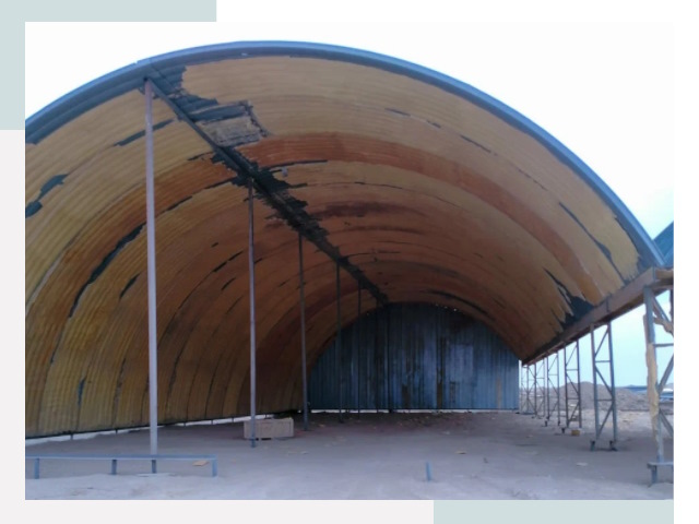 Реконструкция ангаров в Сестрорецке