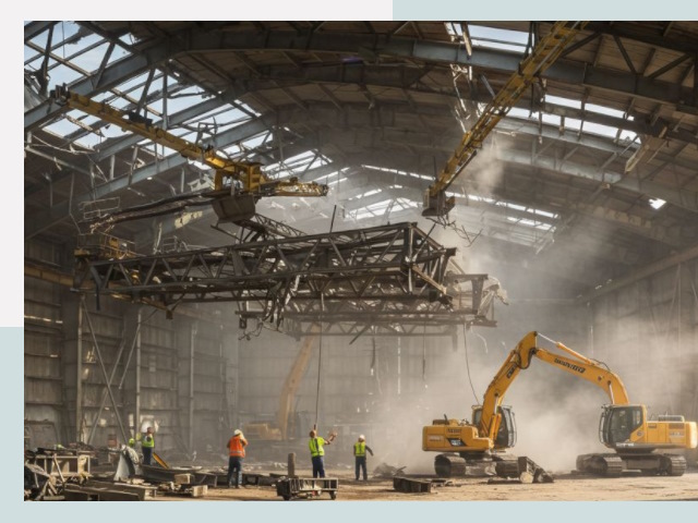 Демонтаж ангаров в Сестрорецке от 615 руб. за м²