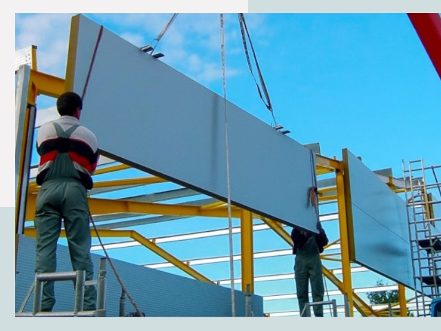 Монтаж сэндвич-панелей в Сестрорецке от 615 руб.